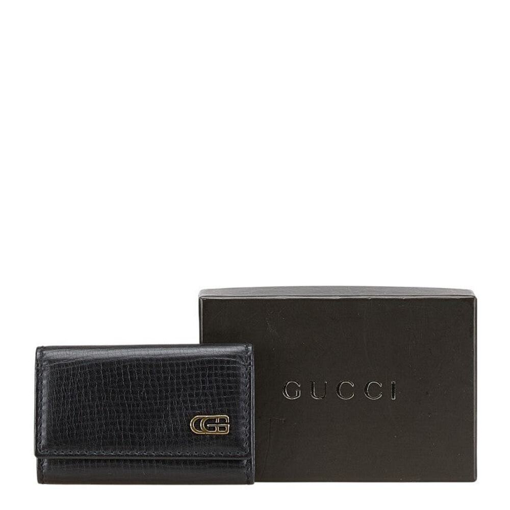Gucci Leather 6-Key Case Black - Picture 7 of 8